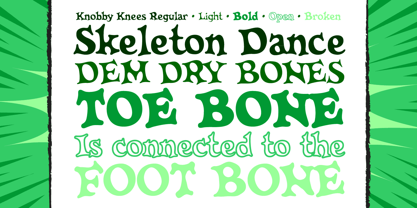 Knobbly Knees Font Poster #1