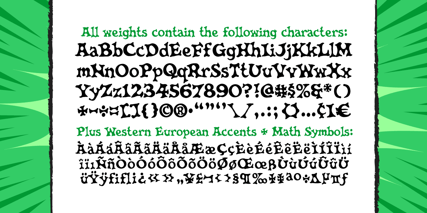 Knobbly Knees Font Poster #1