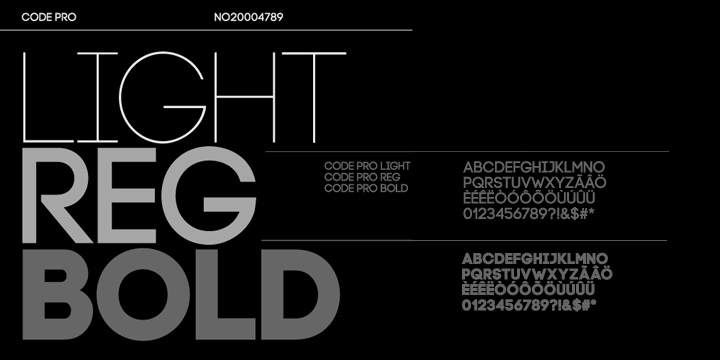 Code Pro Font Poster #1