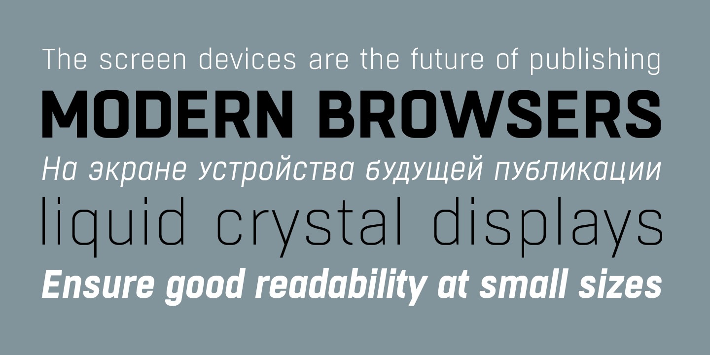 Boxed Font Poster #1