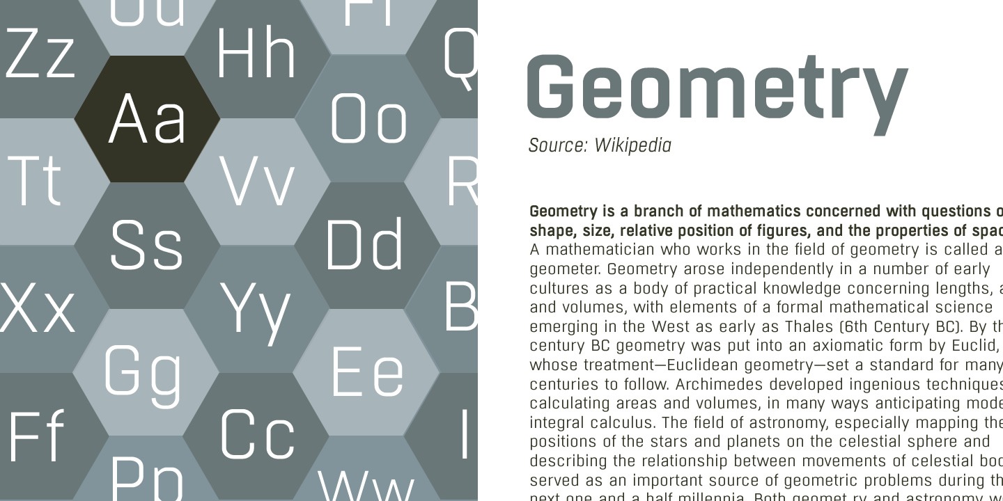 Boxed Font Poster #1