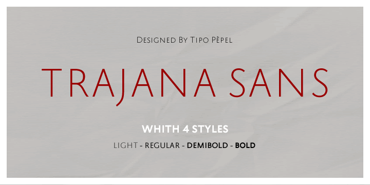 Trajana Sans Font Poster #1