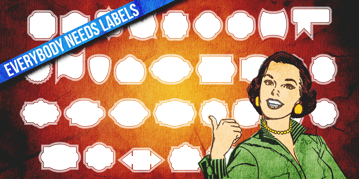 Label Pro XL Font Poster #1