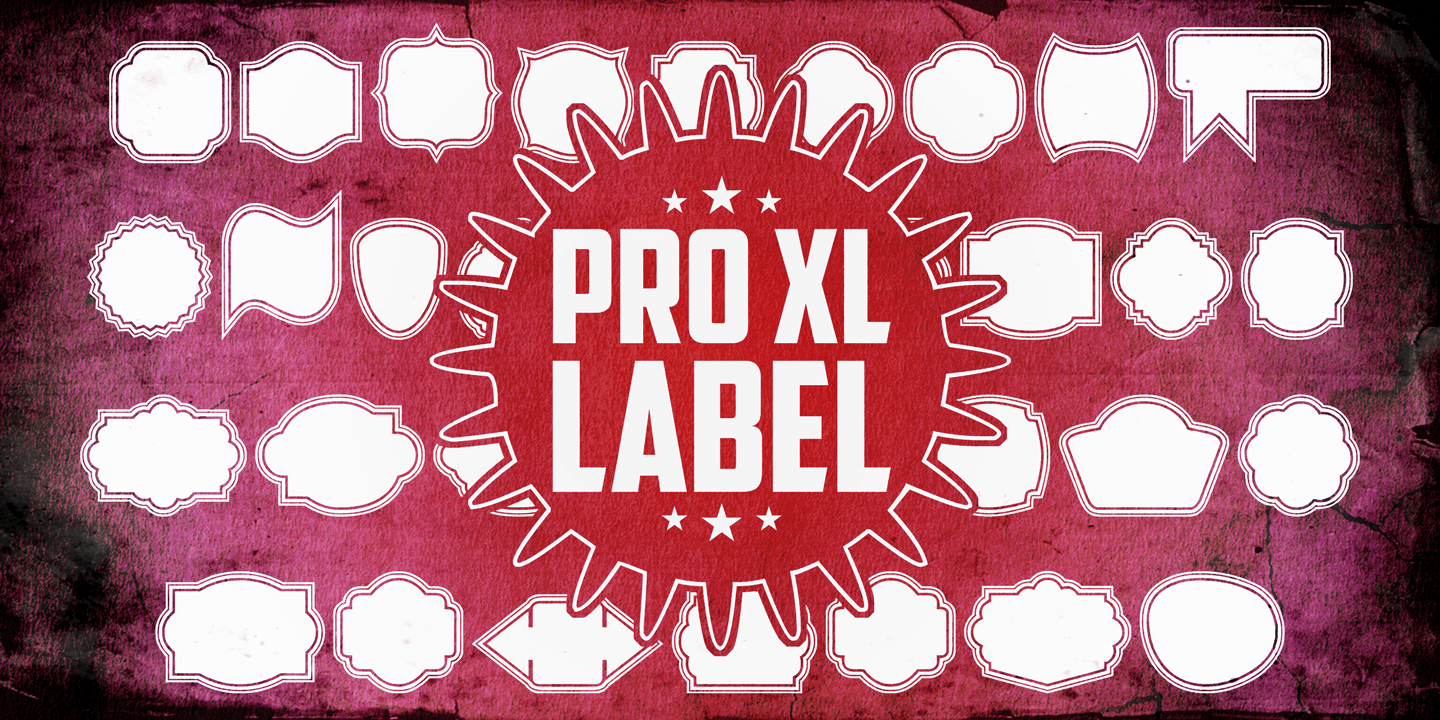 Label Pro XL Font Poster #1