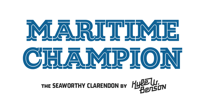 Maritime Champion Font Poster #1