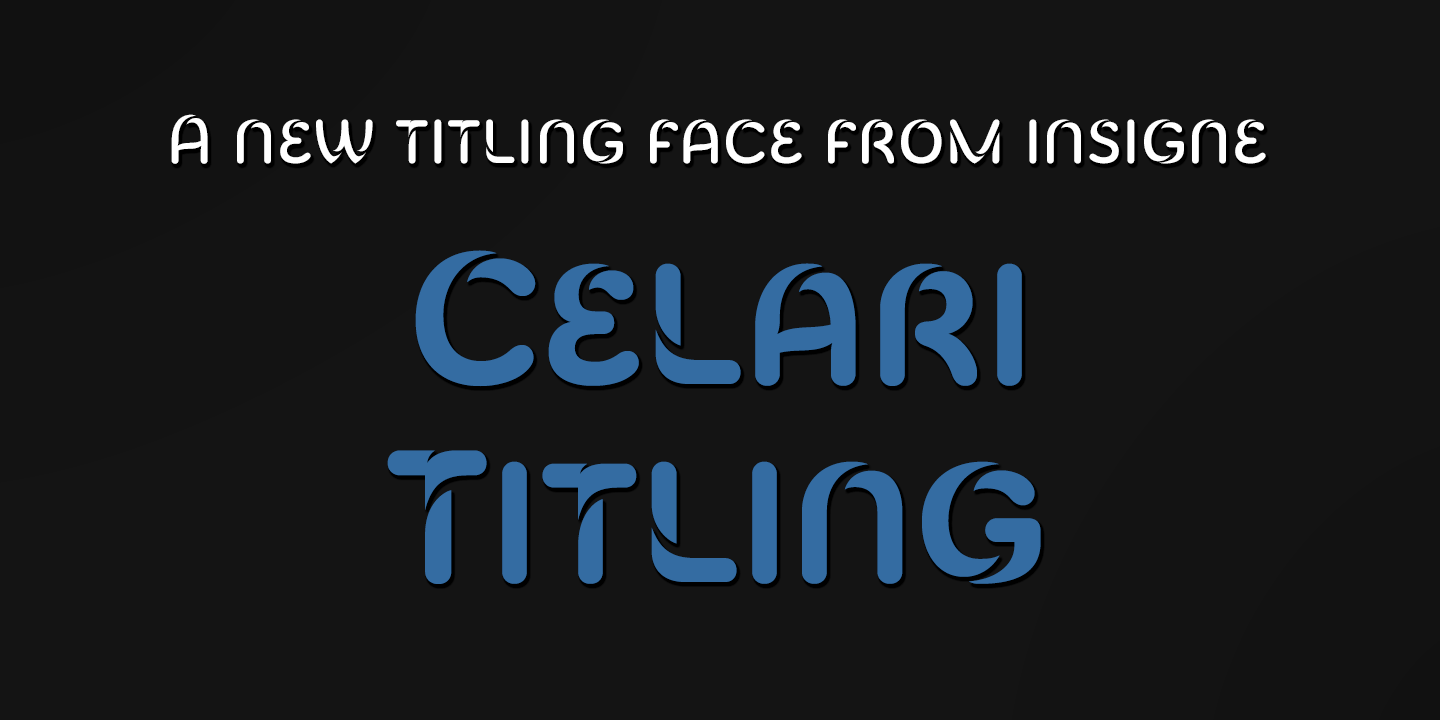 Celari Titling Font Poster #1