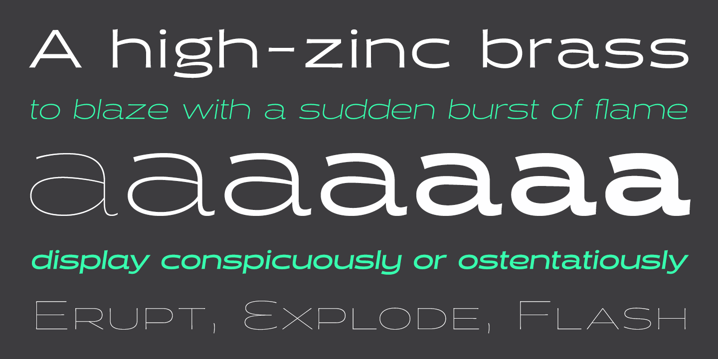 Halogen Flare Font Poster #1