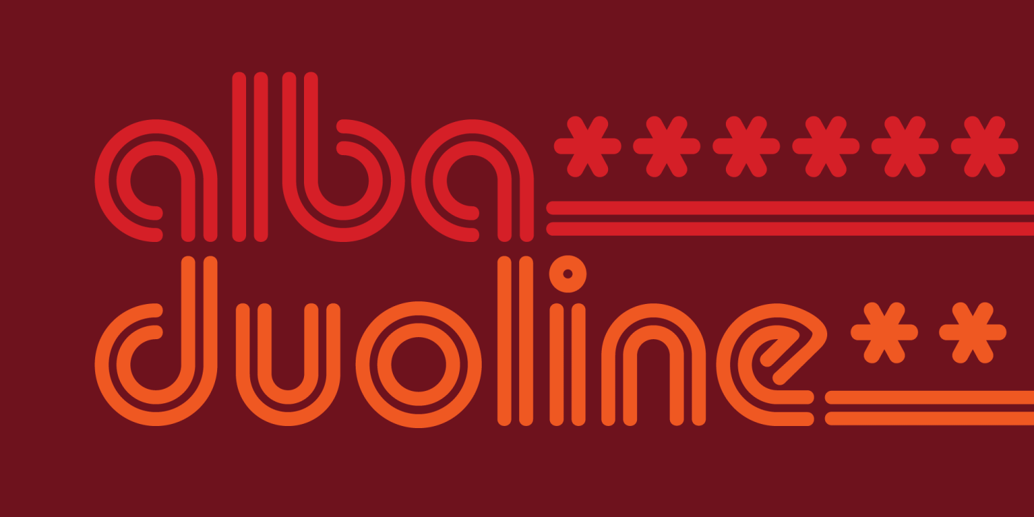 Alba Duoline Font Poster #1