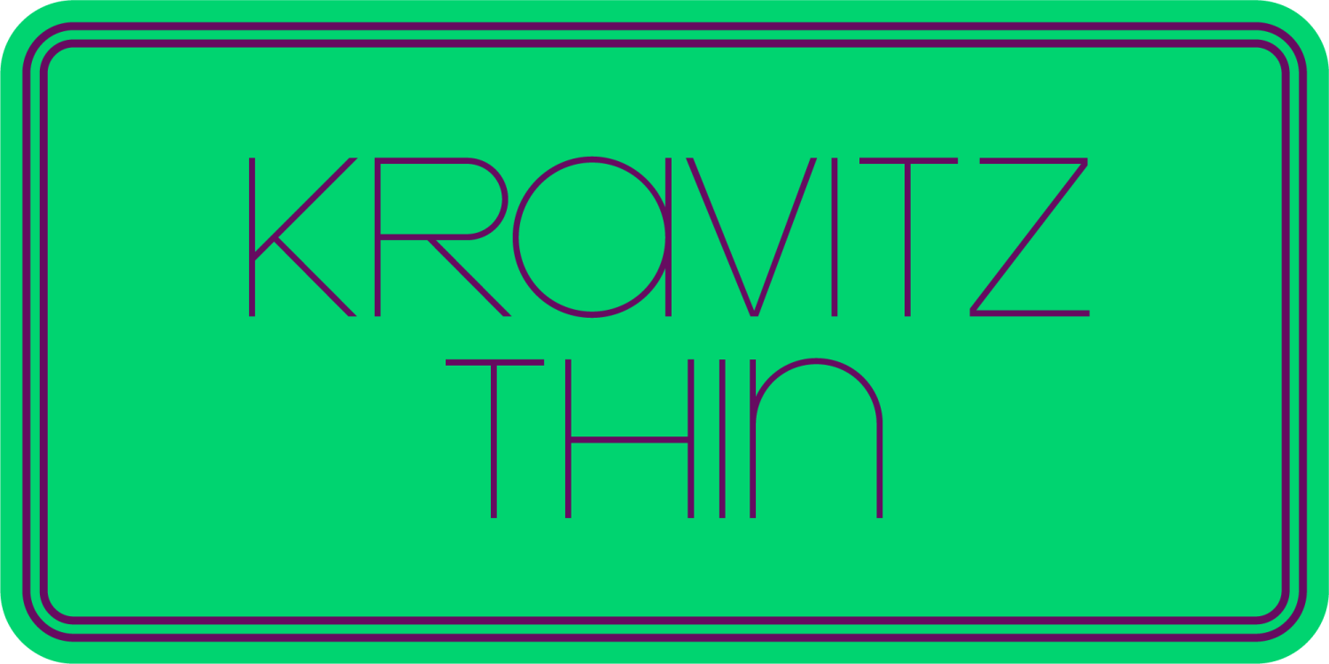 Kravitz Font Poster #1