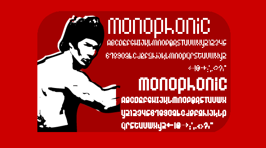 Monophonic Font Poster #1