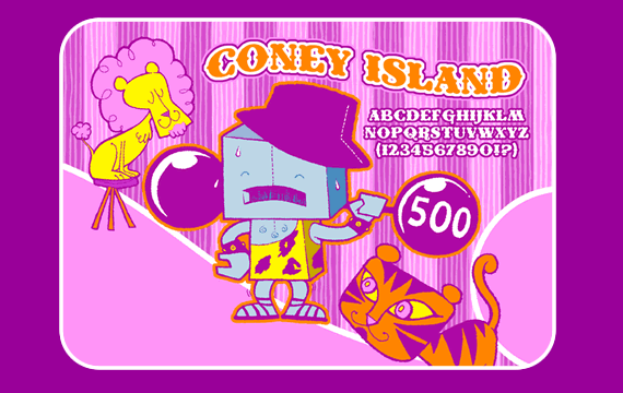 Coney Island Font Poster #1