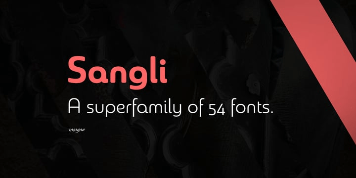 Sangli Font Poster #1