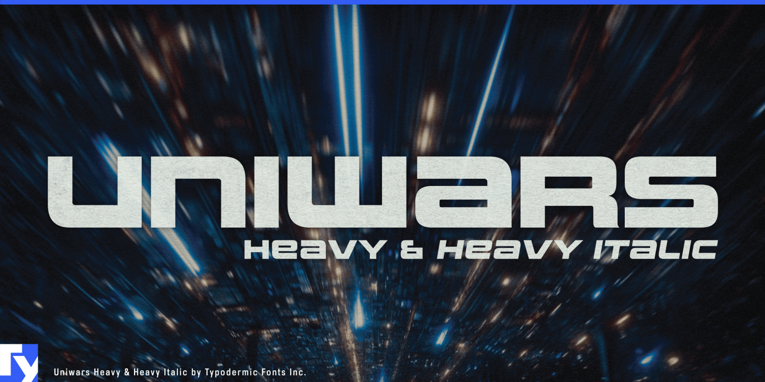 Uniwars Heavy Font Poster #1