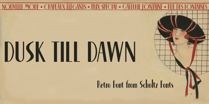 Dusk Til Dawn Font Poster #1