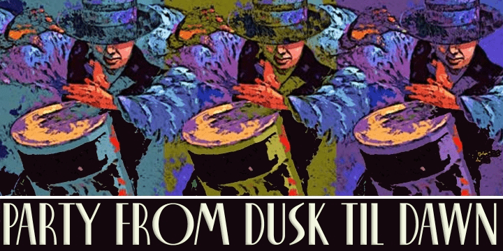 Dusk Til Dawn Font Poster #1