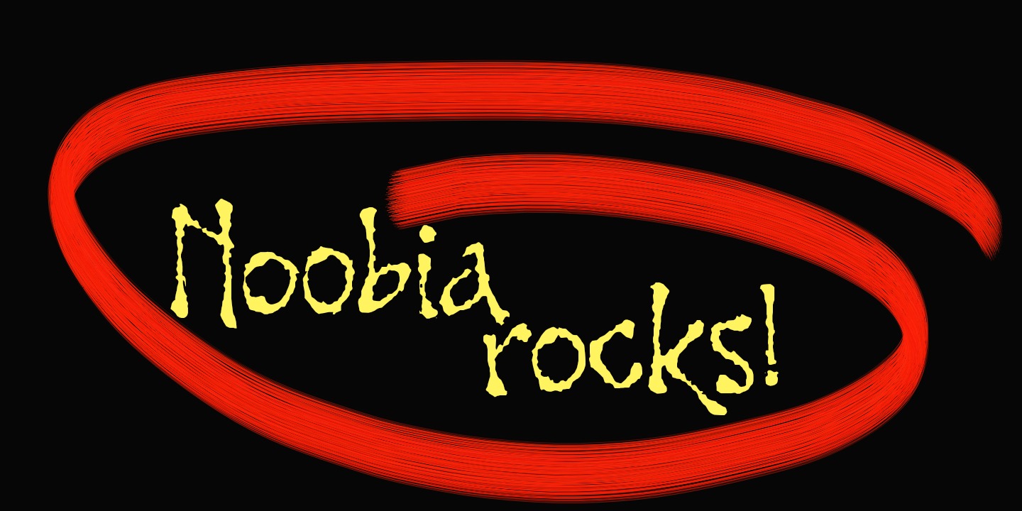 Noobia Font Poster #1