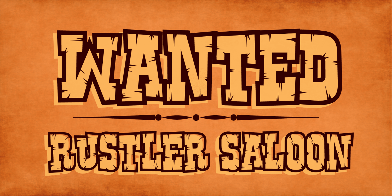Rustler Font Poster #1