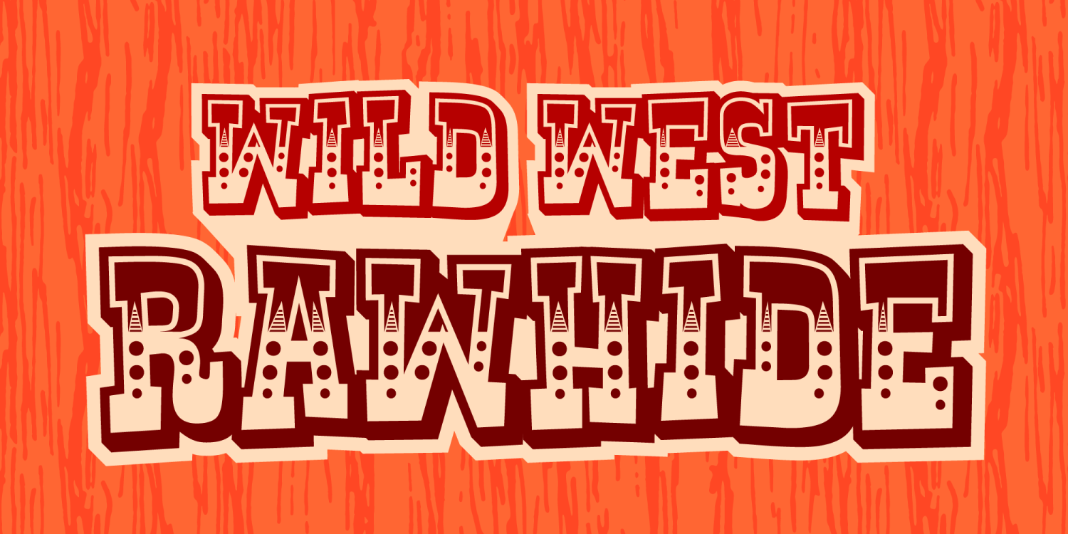 Rustler Font Poster #1