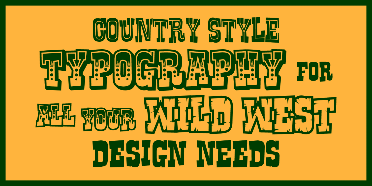 Rustler Font Poster #1