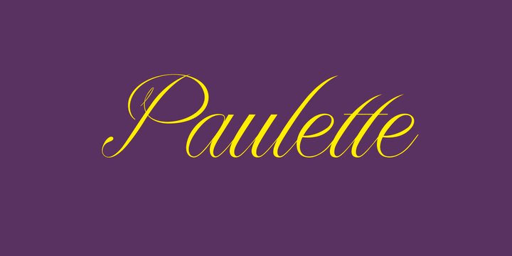 Paulette Font Poster #1