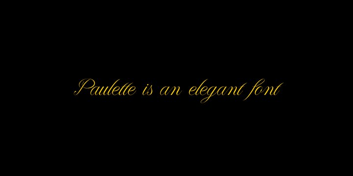 Paulette Font Poster #1