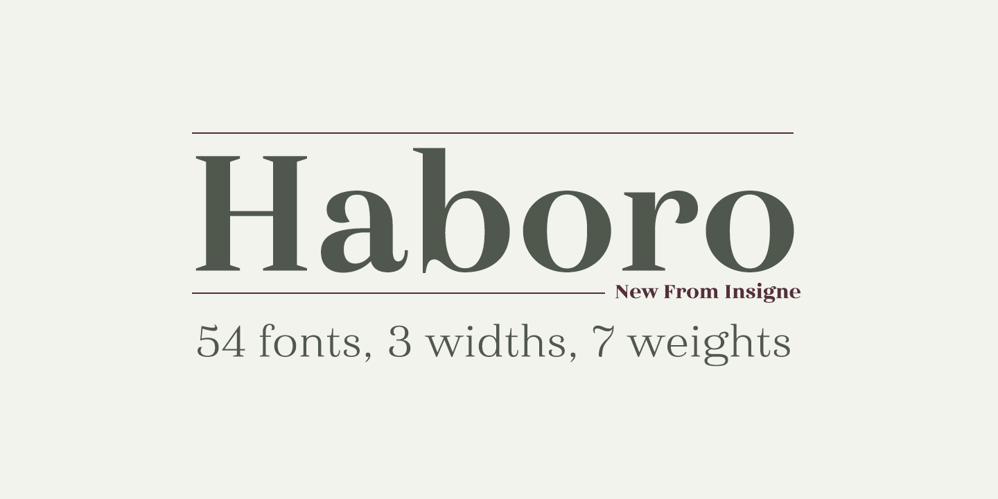 Haboro Font Poster #1