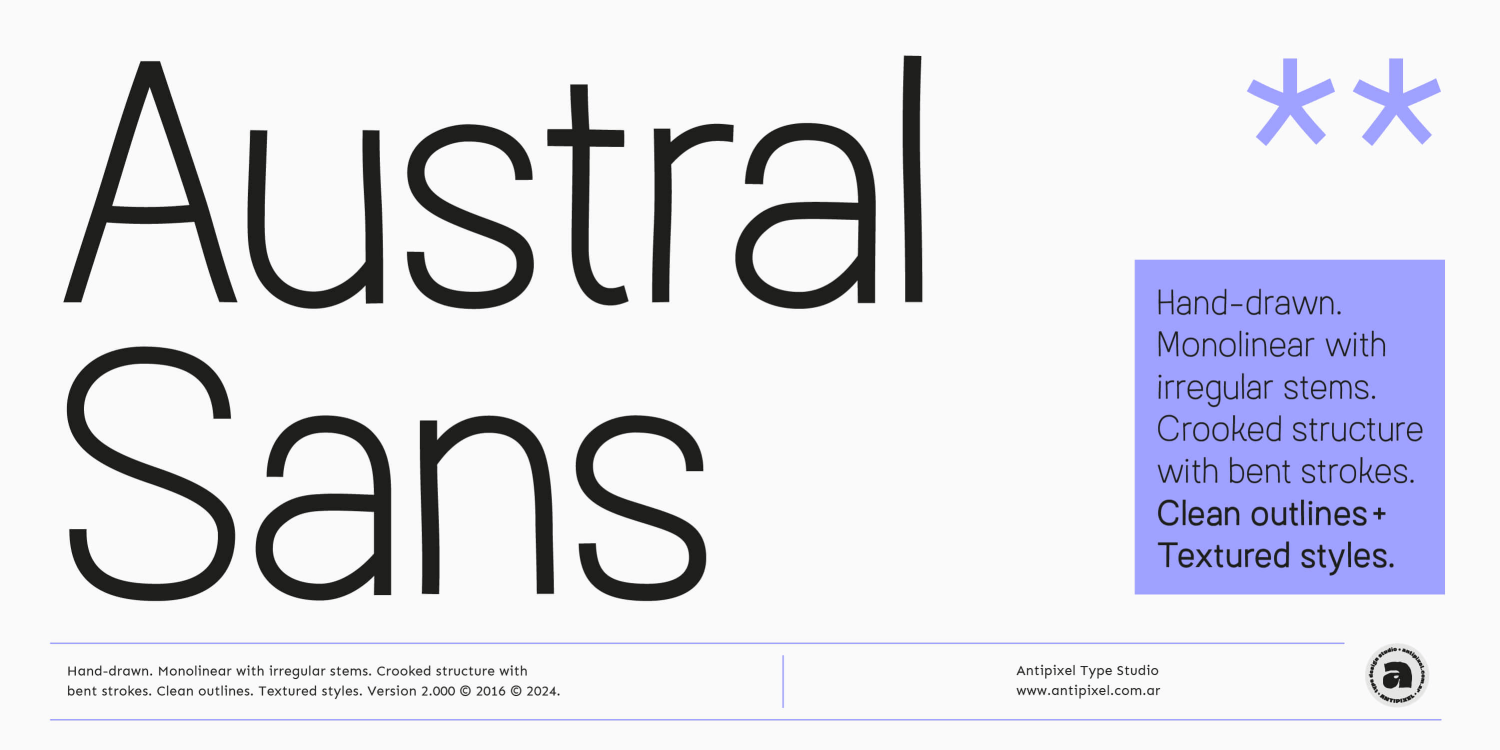 Austral Sans Poster