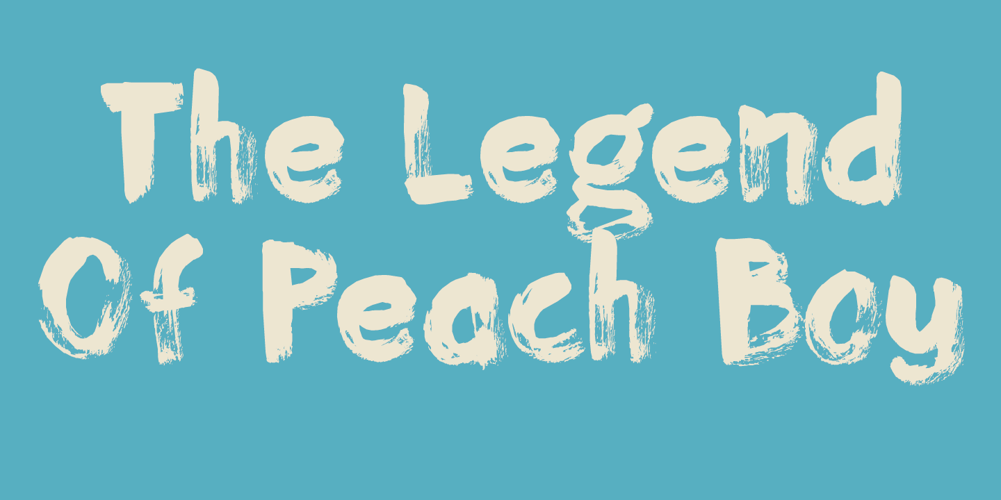 Momotaro Font Poster #1