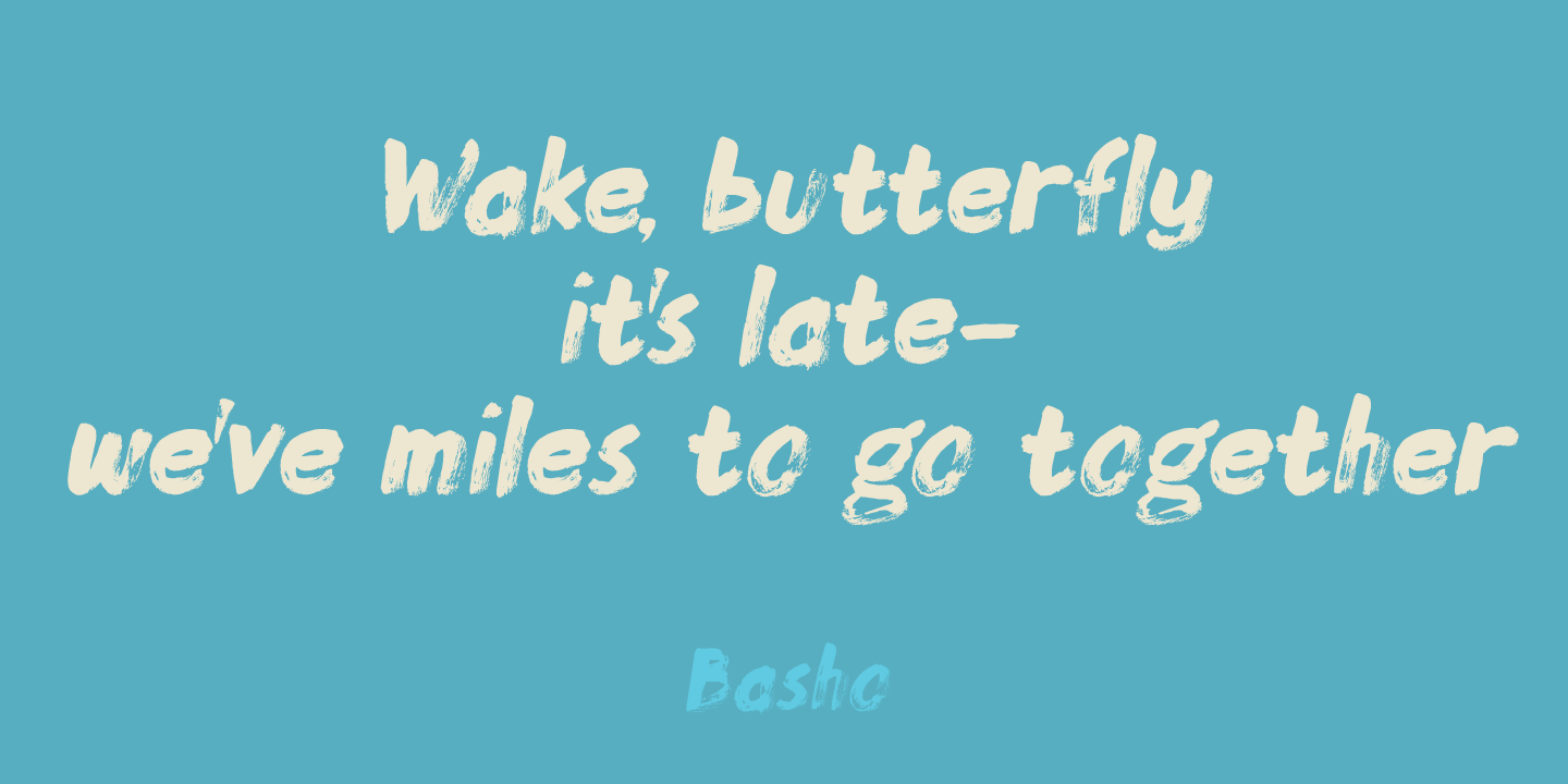 Momotaro Font Poster #1