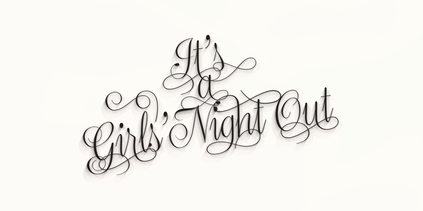 Bluebell Font Poster #1