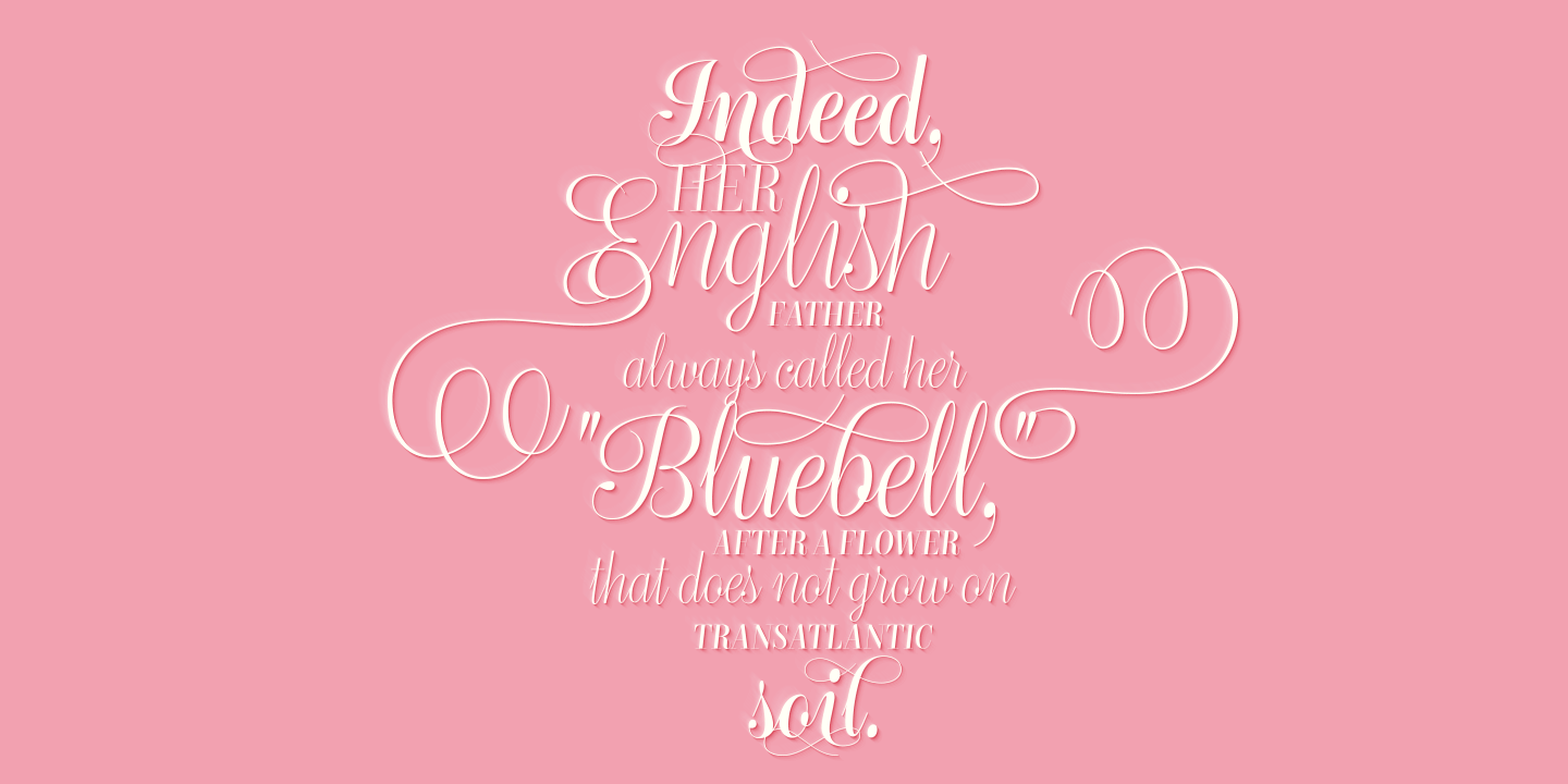 Bluebell Font Poster #1