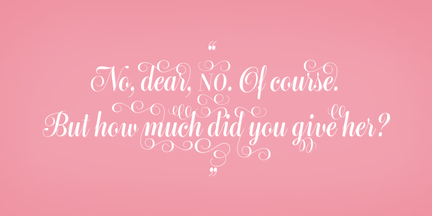 Bluebell Font Poster #1