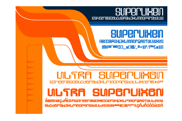 Supervixen Font Poster #1
