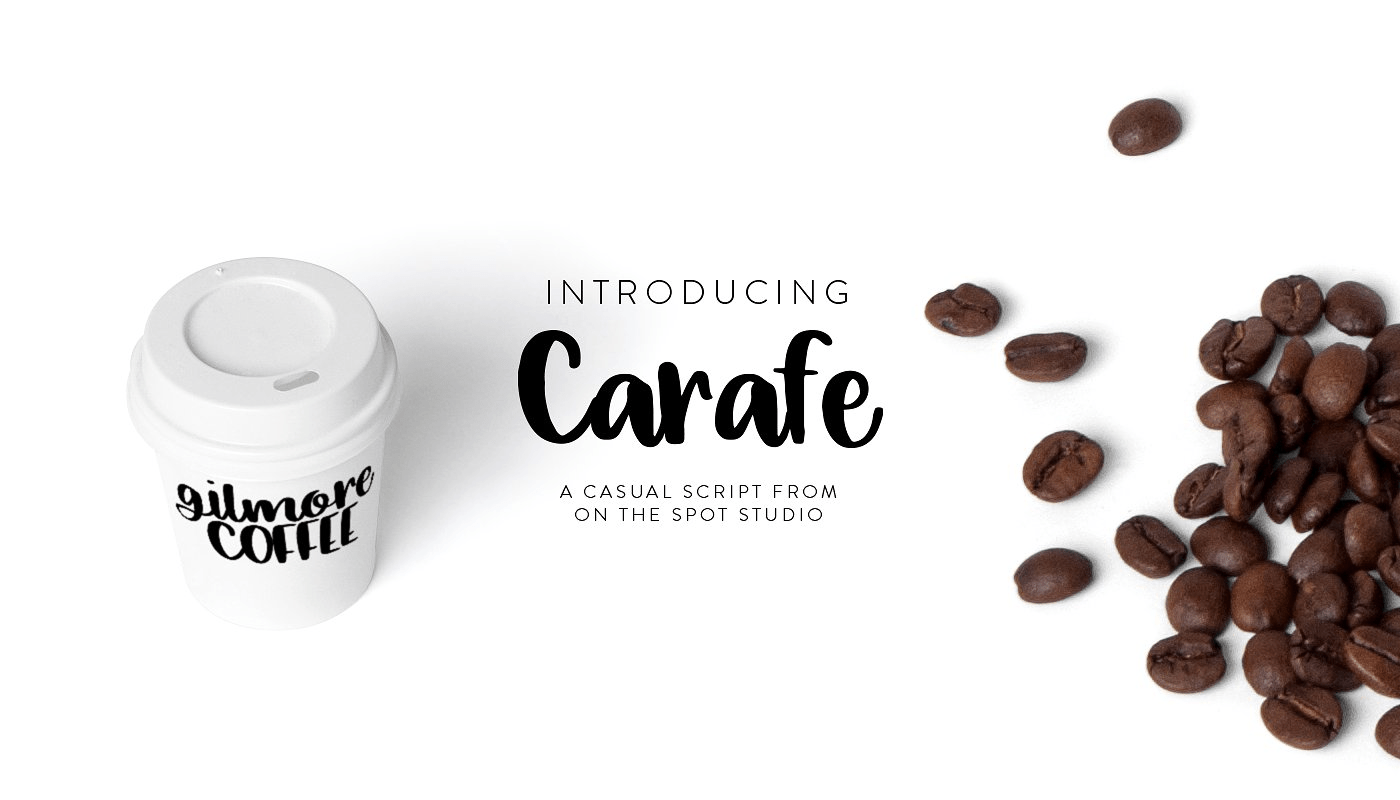 Carafe Font Family Poster