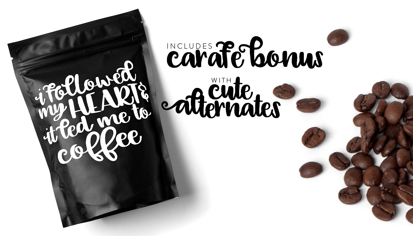 Carafe Font Poster #3