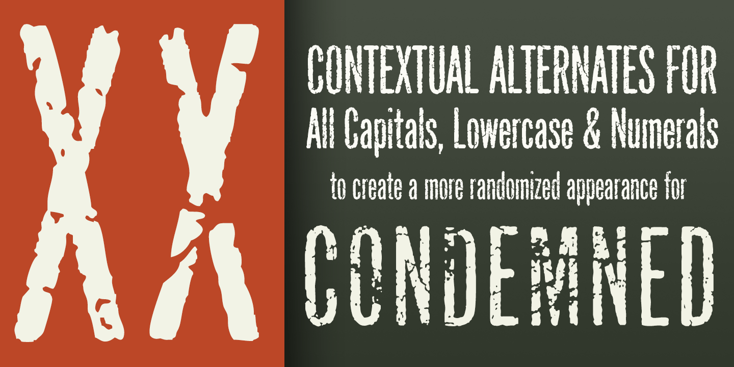 Condemned Font Poster #1