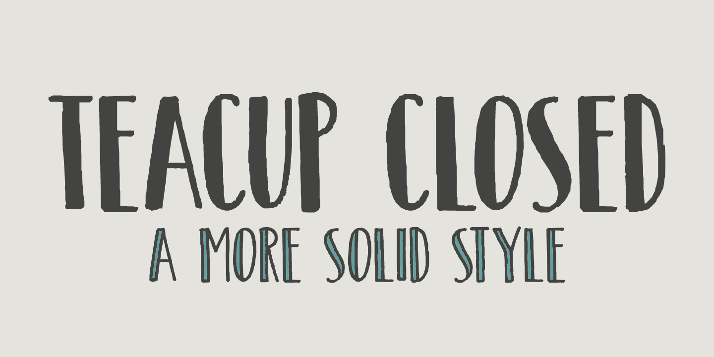 Teacup Font Poster #1