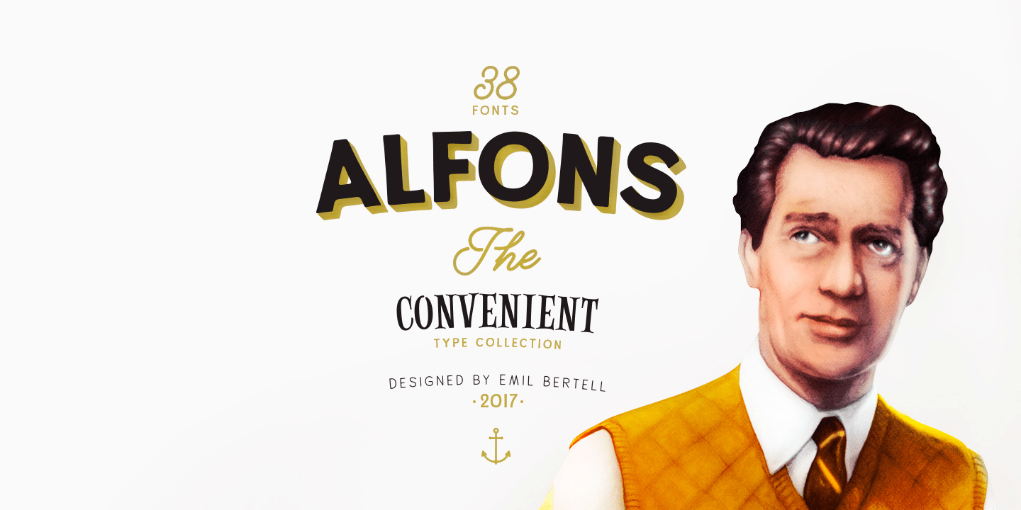 Alfons Font Family Poster
