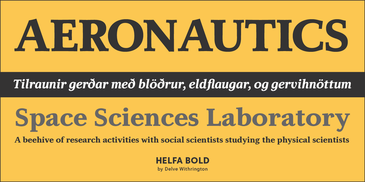 Helfa Font Poster #1