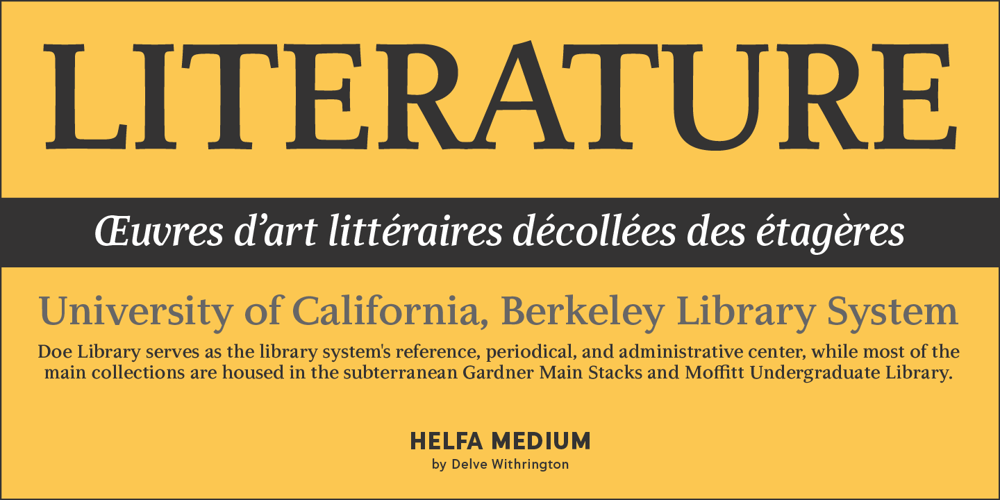 Helfa Font Poster #1