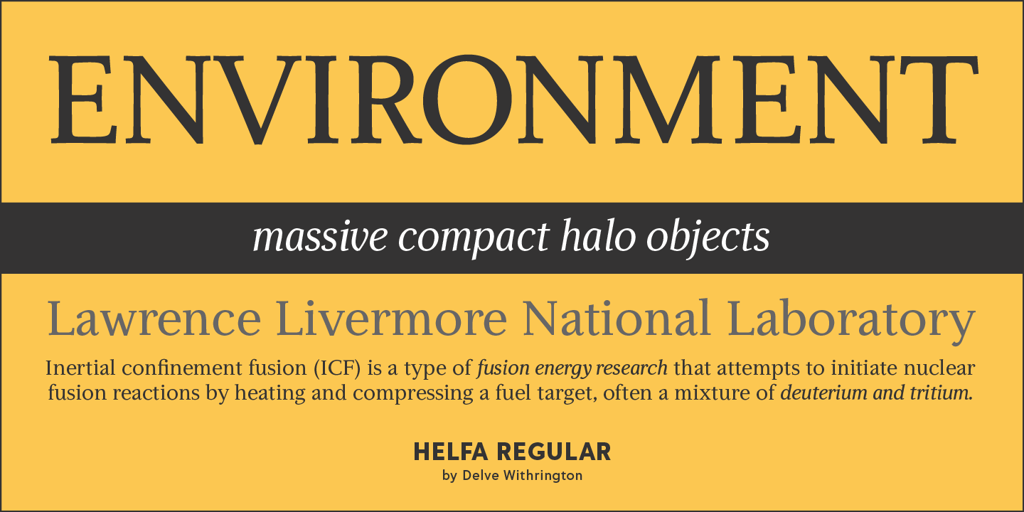 Helfa Font Poster #1