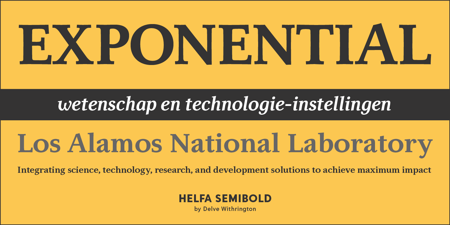 Helfa Font Poster #1