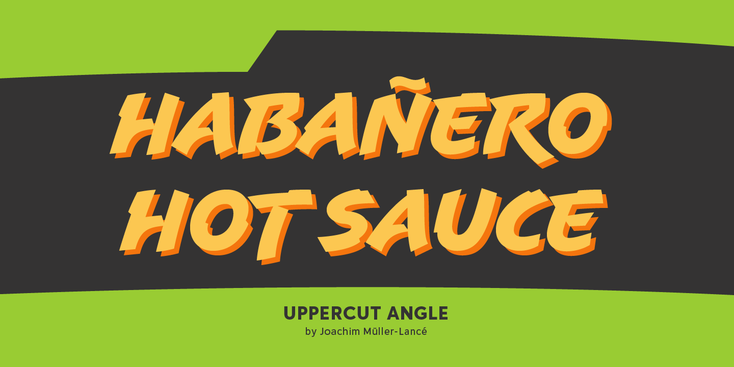 Uppercut Angle Font Poster #1