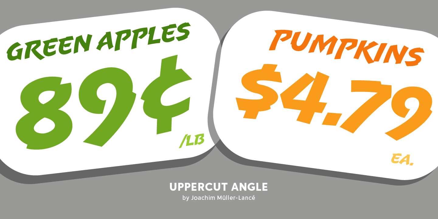 Uppercut Angle Font Poster #1