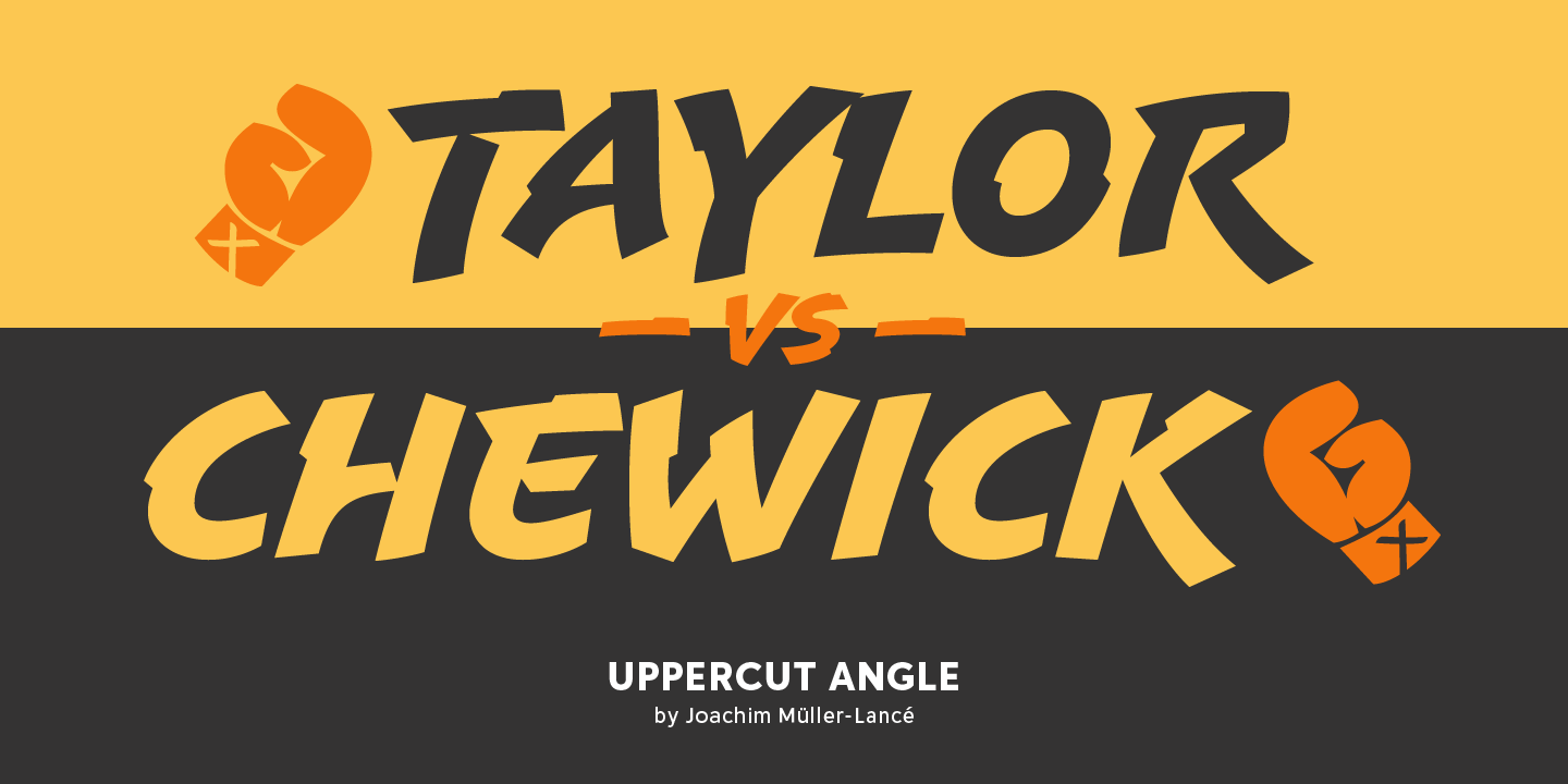 Uppercut Angle Font Poster #1