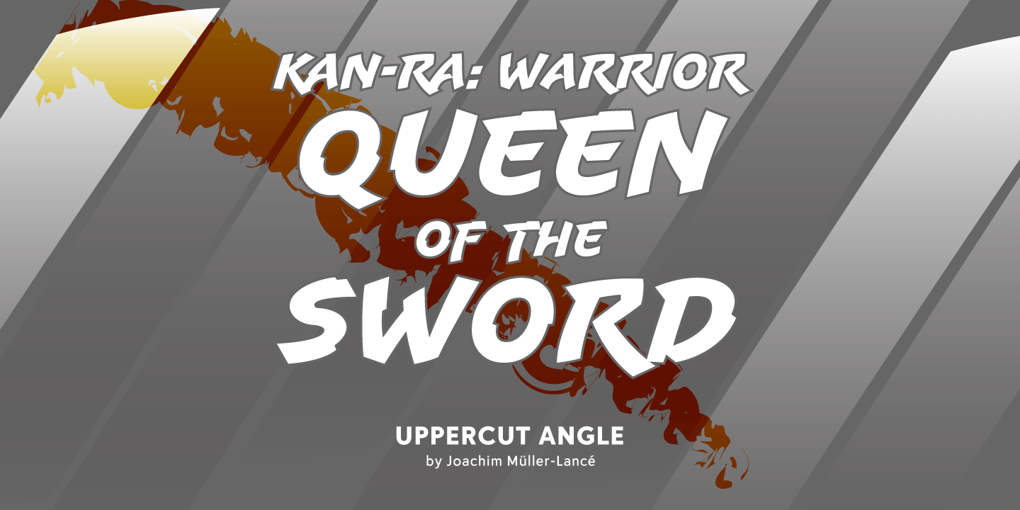 Uppercut Angle Font Poster #1