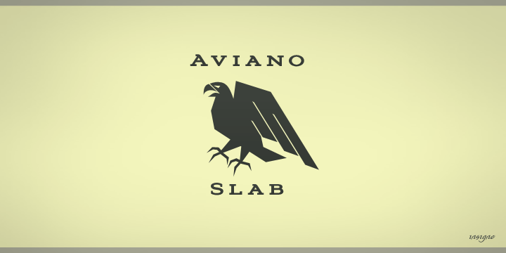 Aviano Slab Font Poster #1