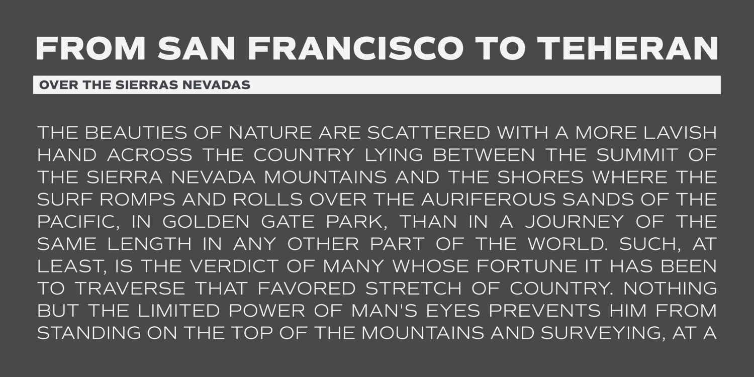 Commuters Sans Font Poster #9