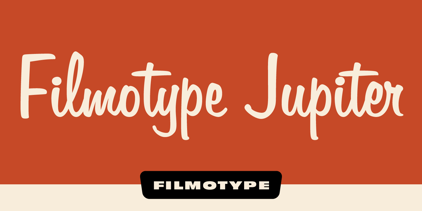 Filmotype Jupiter Font Poster #1