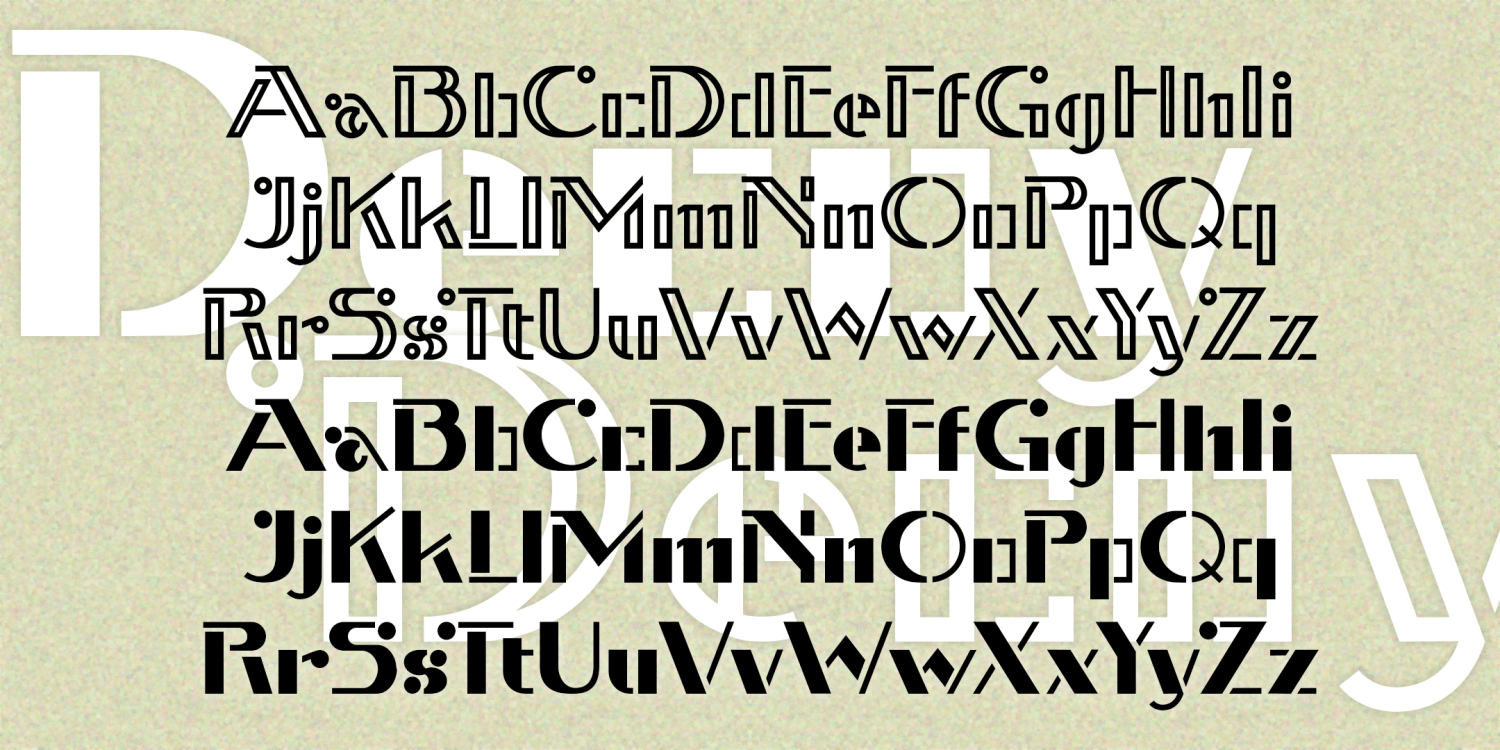 Decoy Font Family Poster